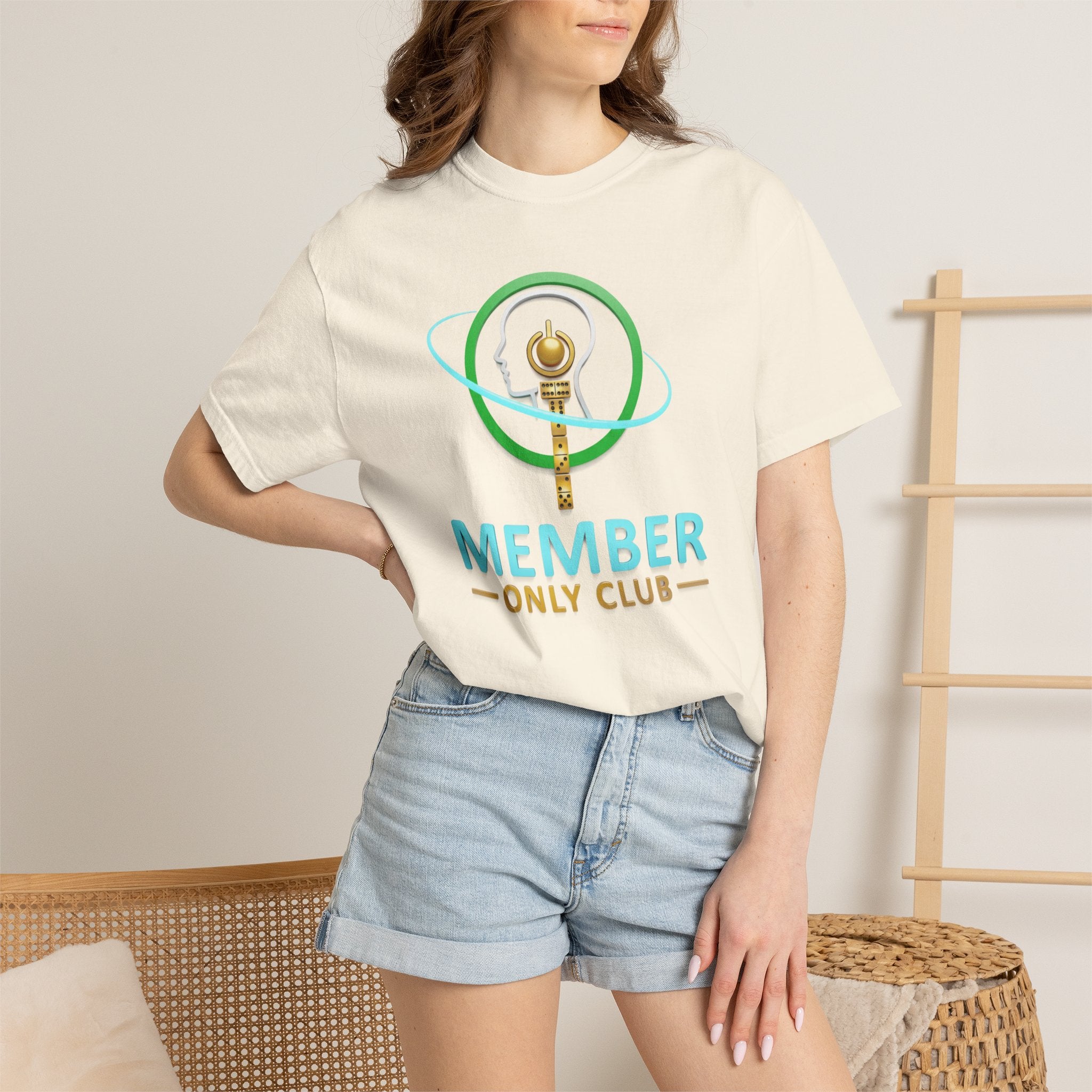Member Only Club T-Shirt — Retro Key Emblem Tee