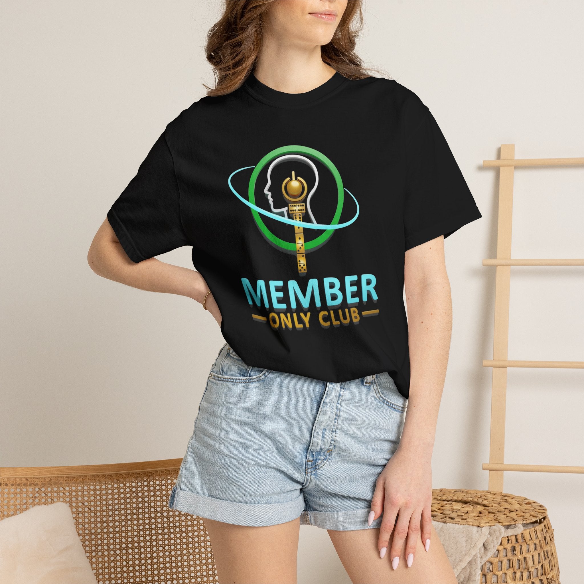 Member Only Club T-Shirt — Retro Key Emblem Tee