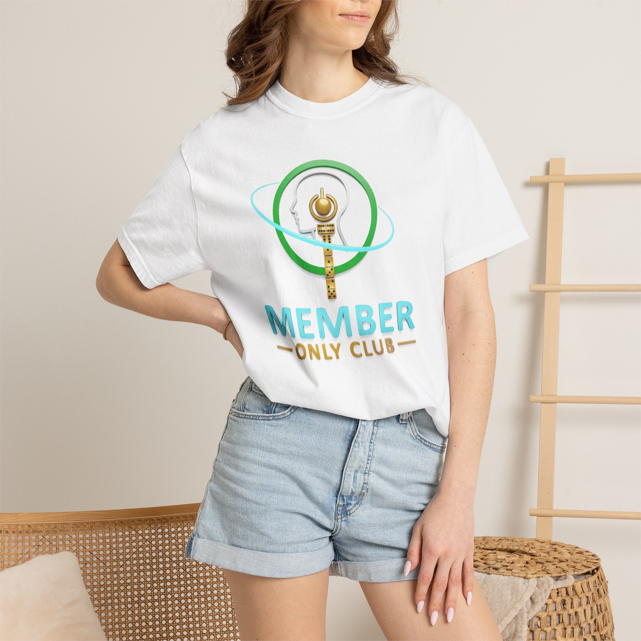 Member Only Club T-Shirt — Retro Key Emblem Tee