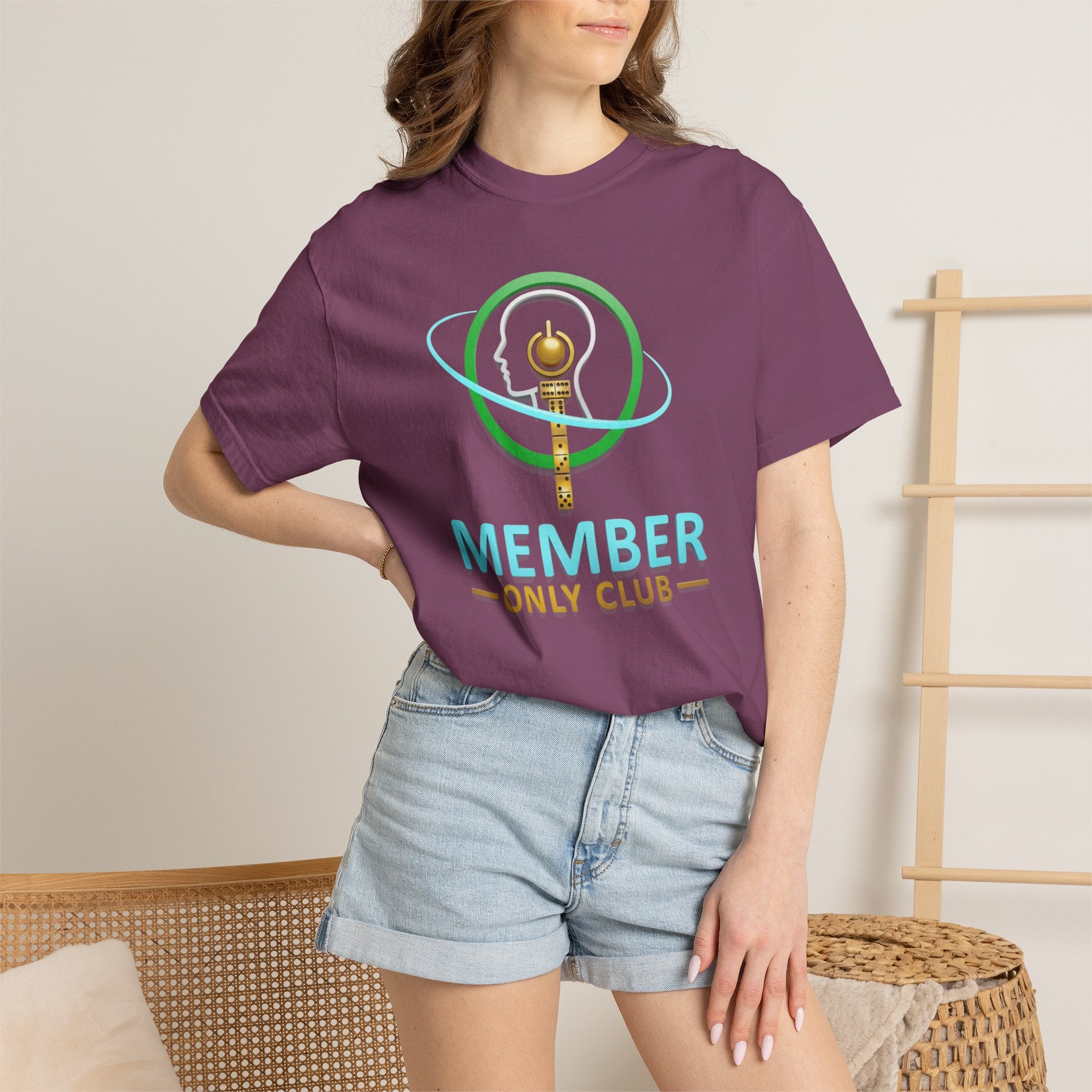 Member Only Club T-Shirt — Retro Key Emblem Tee