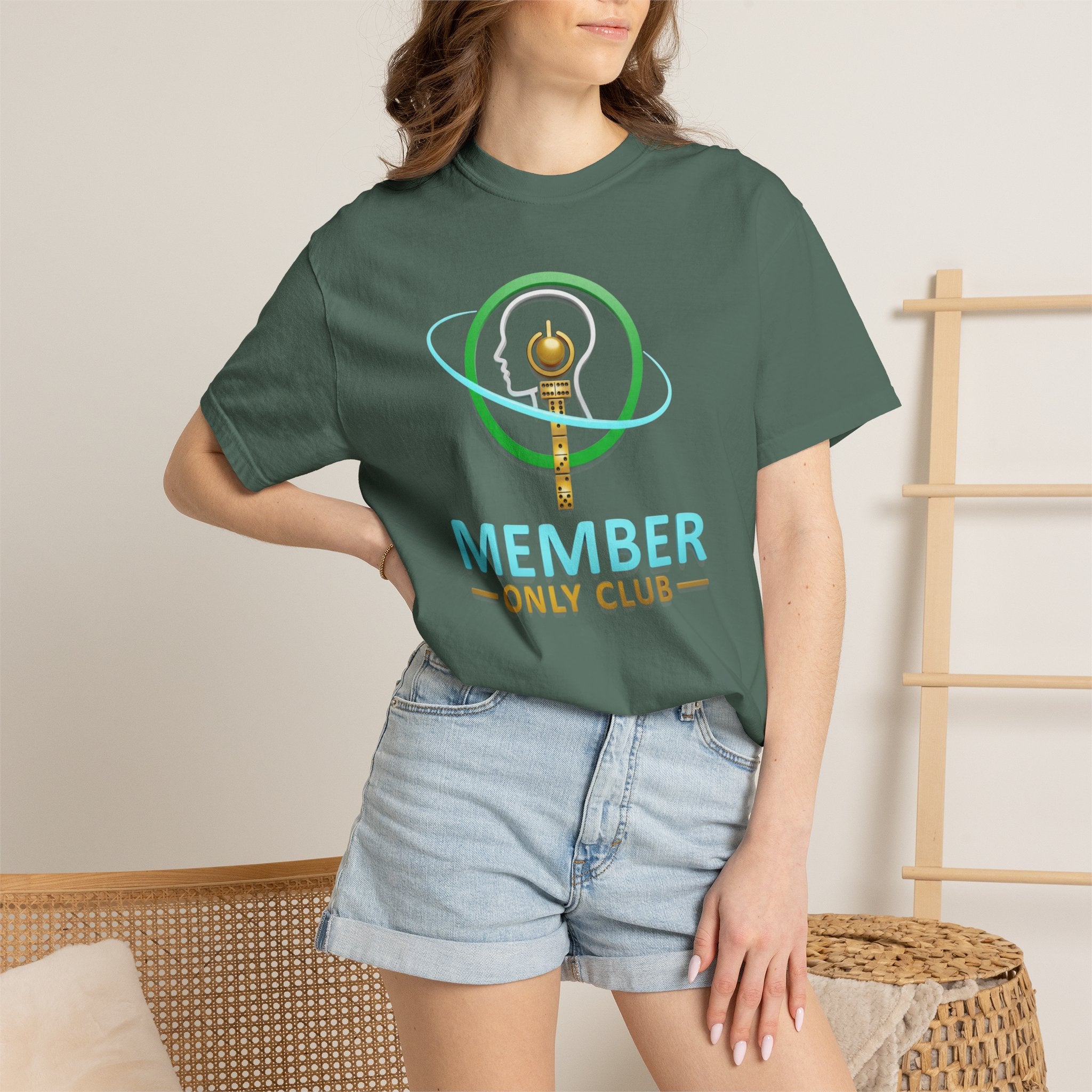 Member Only Club T-Shirt — Retro Key Emblem Tee