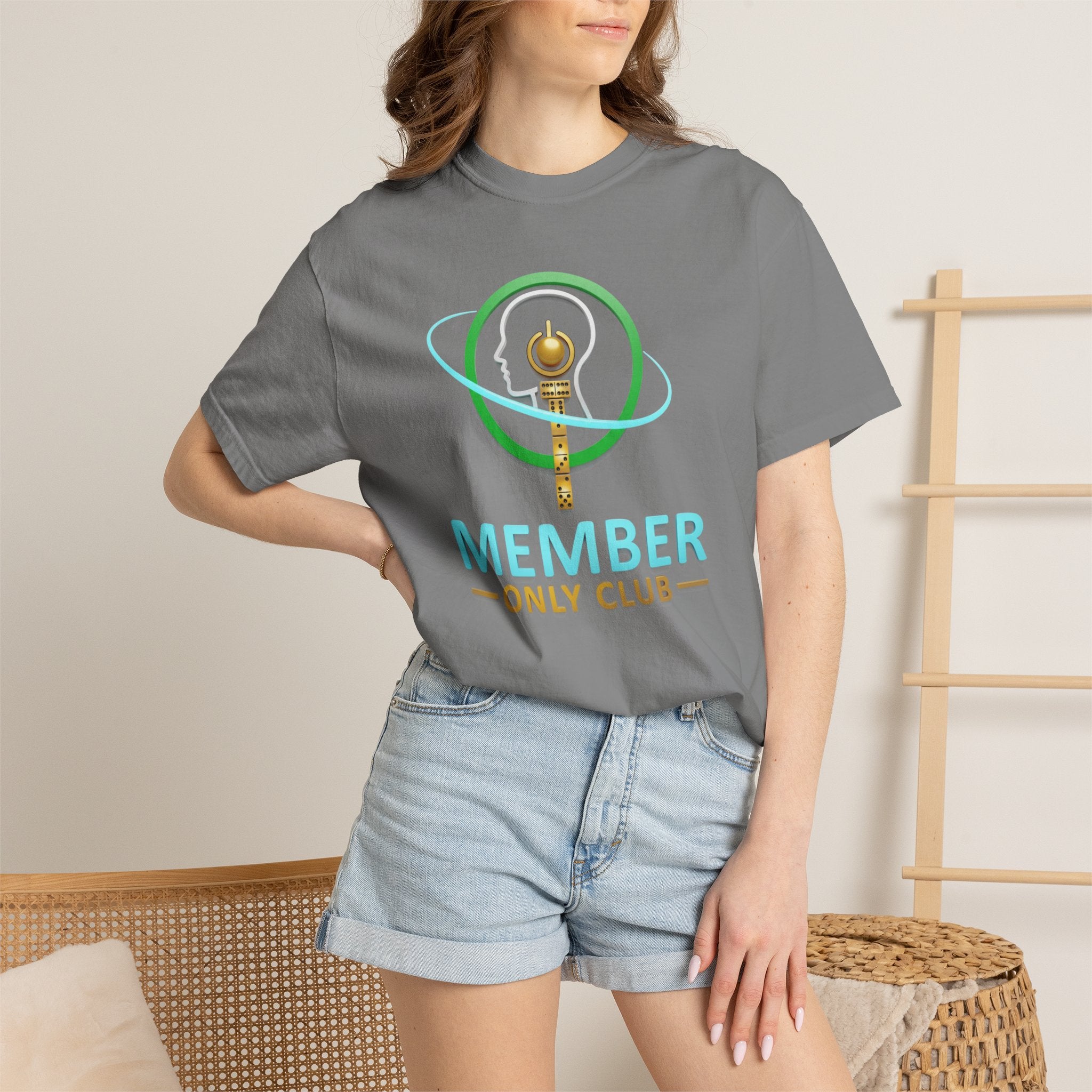 Member Only Club T-Shirt — Retro Key Emblem Tee