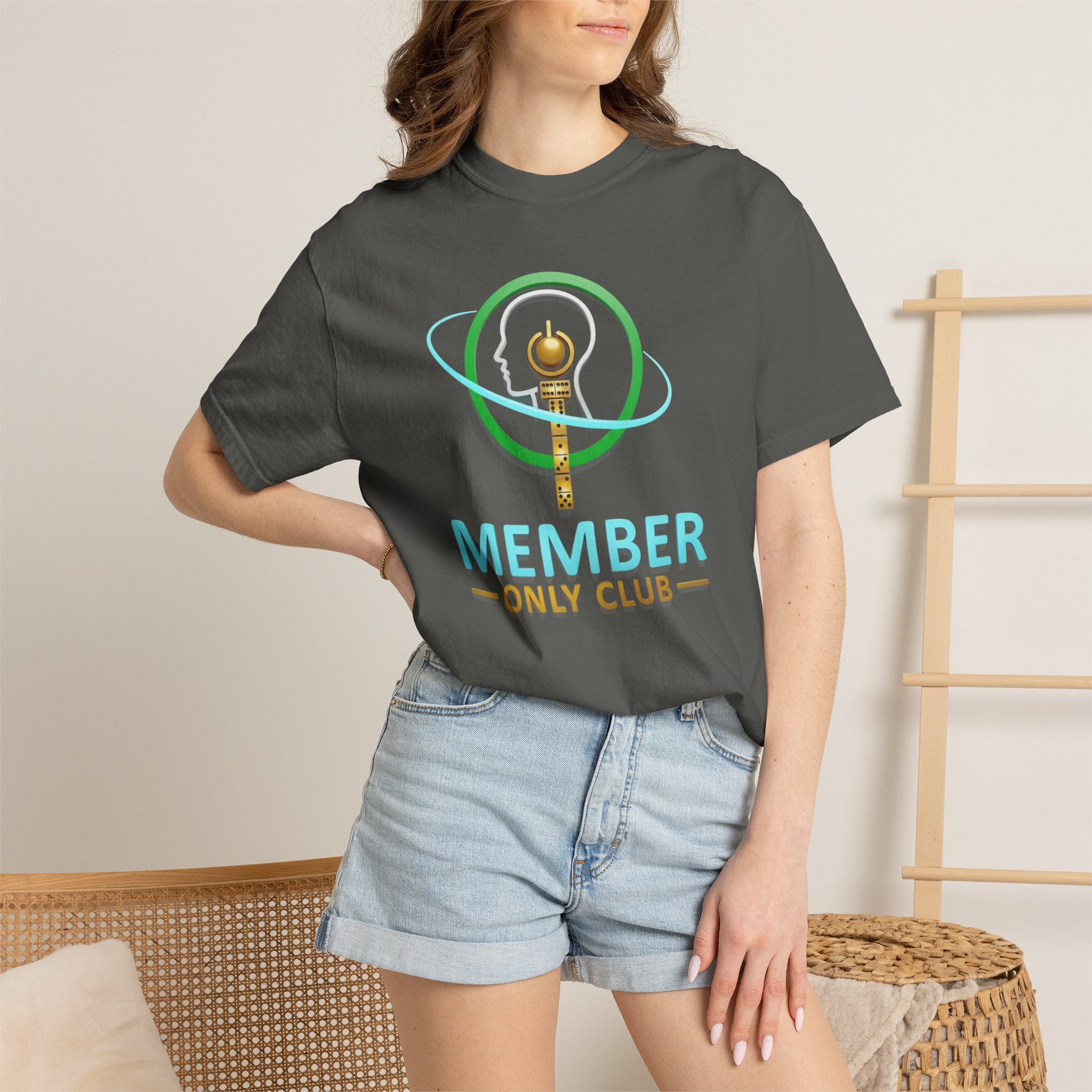 Member Only Club T-Shirt — Retro Key Emblem Tee